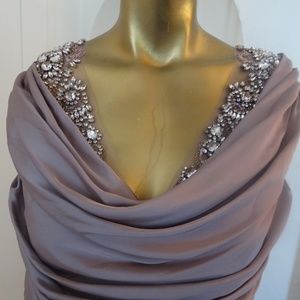 *NWT* Blush, Gem Embellishment Gown- Long, Couture